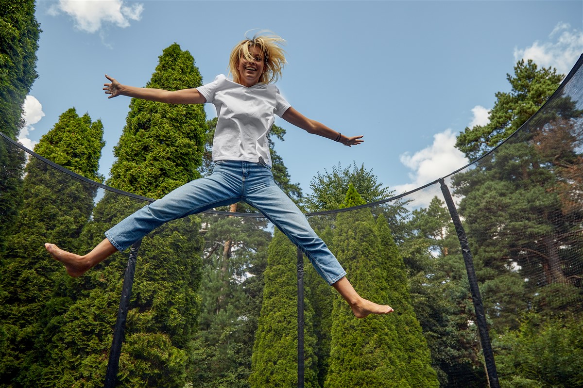 agilité sur trampoline