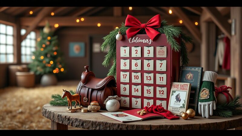 Les 10 surprises à inclure dans votre calendrier de l’Avent équitation