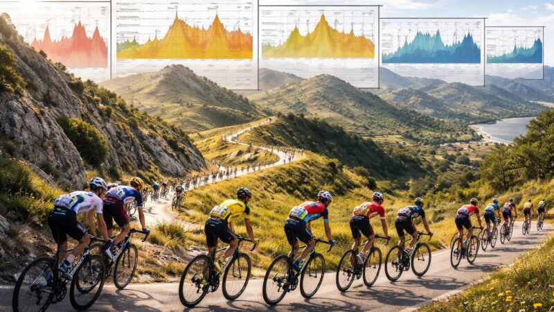 Comparatif des profils du tour de Catalogne sur les dernières éditions