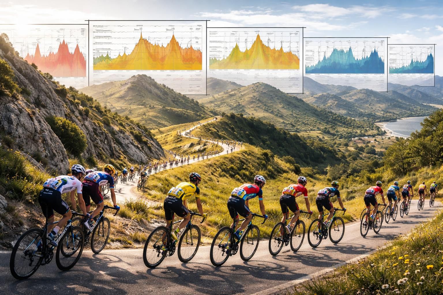 Comparatif des profils du tour de Catalogne sur les dernières éditions