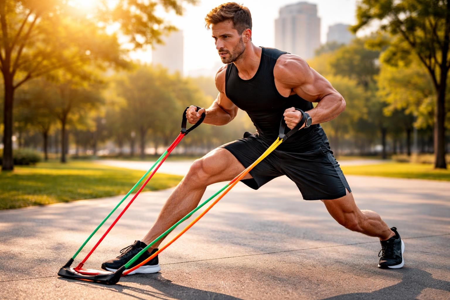 Renforcement musculaire avec des élastiques : l’outil idéal pour les sportifs en déplacement