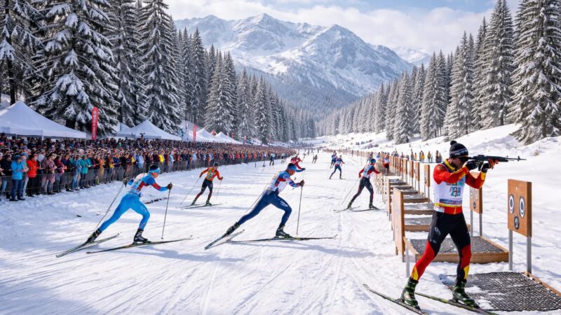 Tout savoir sur le biathlon du dimanche 21 janvier : participants et parcours
