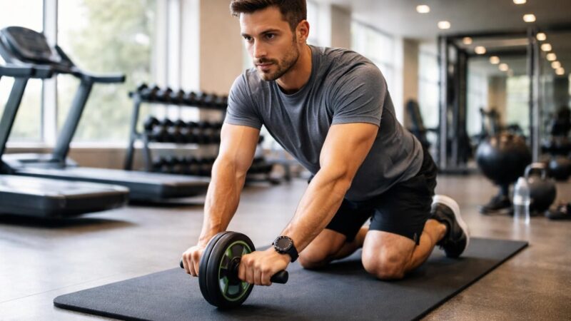 Abdominaux à la roue : guide pour les débutants