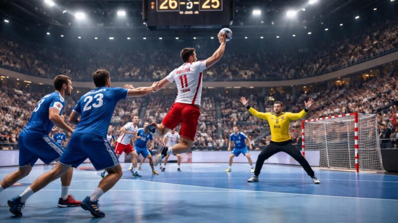Durée réglementaire d&rsquo;un match professionnel de handball