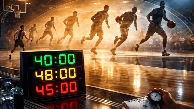 Analyse de la durée d&rsquo;un match de basket et son évolution au fil des ans