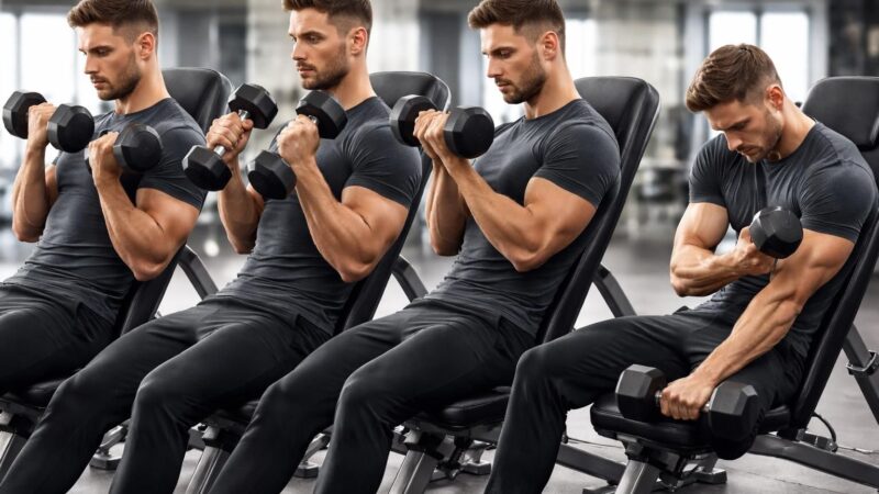 Les variantes du curl banc incliné à essayer pour des résultats rapides