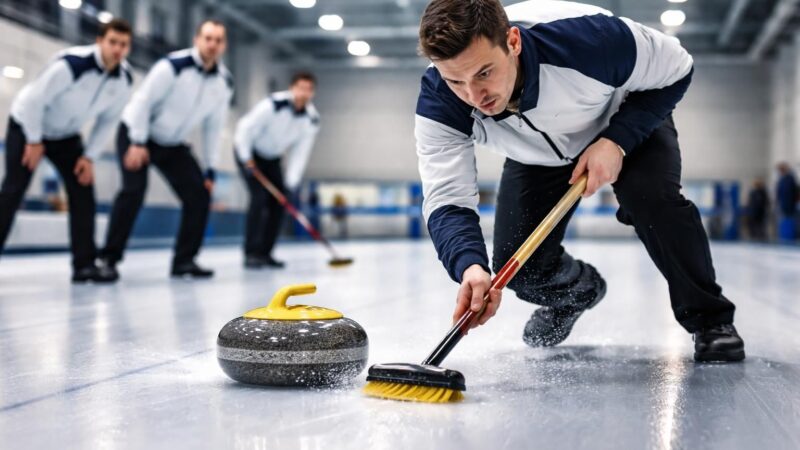 Secret du balayage de la glace au curling : explications approfondies