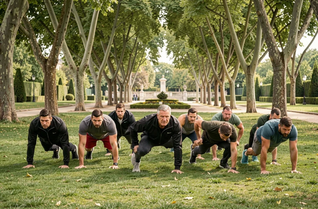 Séance de coaching collectif en plein air dans le Parc Borély à Marseille